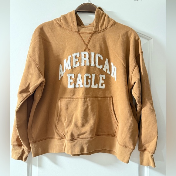 American Eagle Outfitters Tops - Ladies American Eagle Brown Hoodie size small.
